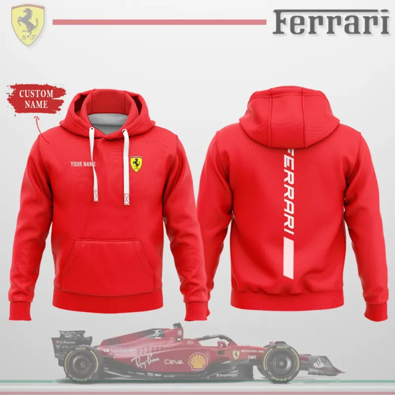 High Quality Customized Unisex Hoodie FERRARI - HOF30