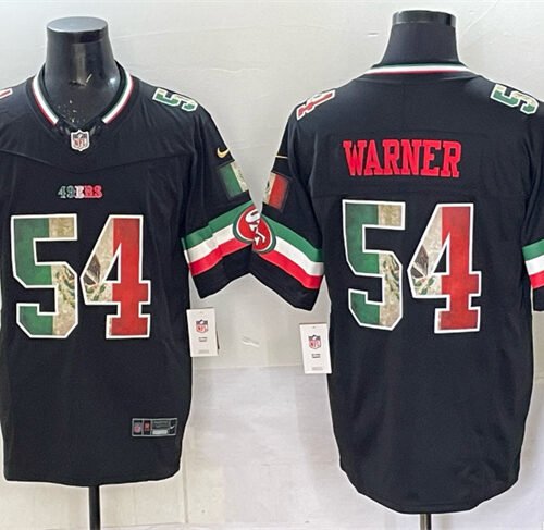 Black San Francisco 49ers #54 Fred Warner 2025 F.U.S.E. Mexico Vapor Limited Stitched Football Jersey - SFR81