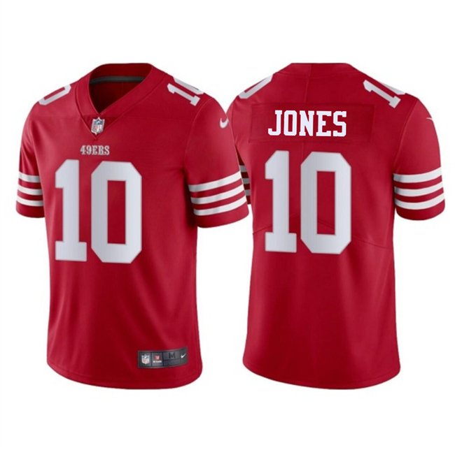 Red San Francisco 49ers #10 Mac Jones 2025 Vapor Untouchable Limited Stitched Football Jersey - SFR30