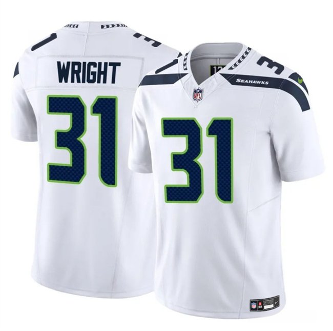 White Seattle Seahawks #31 Jacardia Wright 2025 F.U.S.E. Vapor Untouchable Limited Stitched Football Jersey - SSR37