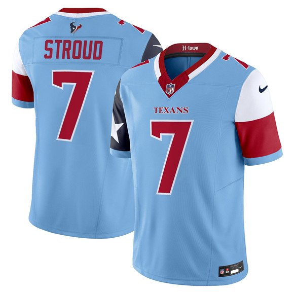 Blue Houston Texans #7 C.J. Stroud 2024 F.U.S.E. V5 Limited Stitched Football Jersey - HTJ14