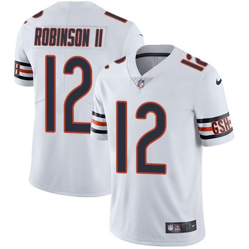 Nike Bears #12 Allen Robinson II White Stitched NFL Vapor Untouchable Limited Jersey - CBJ550