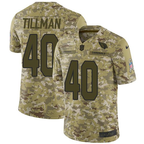 Nike Cardinals #40 Pat Tillman Camo Stitched NFL Limited 2018 Salute to Service Jersey - ACJ53