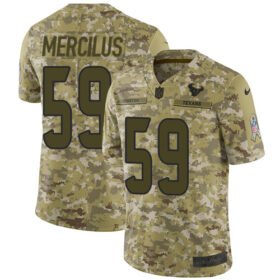 Nike Texans #59 Whitney Mercilus Camo Stitched NFL Limited 2018 Salute To Service Jersey - HTJ129