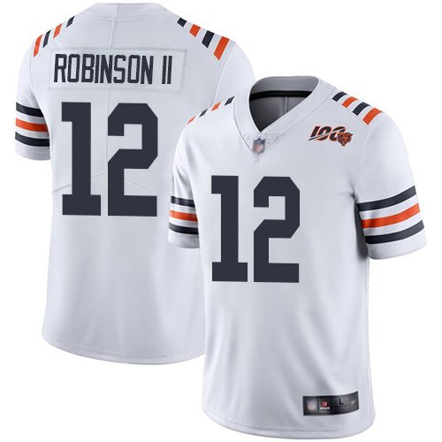 Nike Bears #12 Allen Robinson II White Alternate Stitched NFL Vapor Untouchable Limited 100th Season Jersey - CBJ286