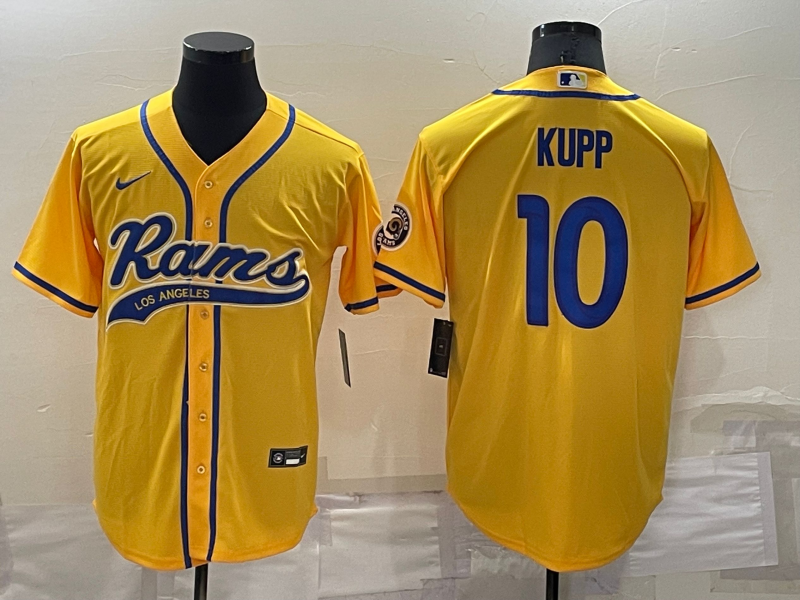 Yellow Los Angeles Rams #10 Cooper Kupp Stitched Jersey - LAR433