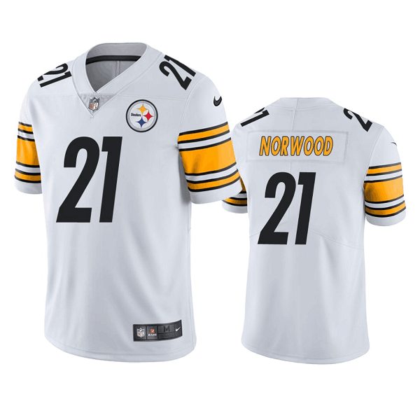 White Pittsburgh Steelers #21 Tre Norwood  Vapor Untouchable Limited Stitched Jersey - PSJ364