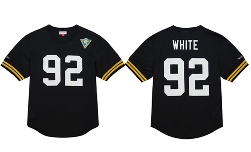 Black Green Bay Packers #92 Reggie White 1994 Stitched Football Jersey - GBJ499