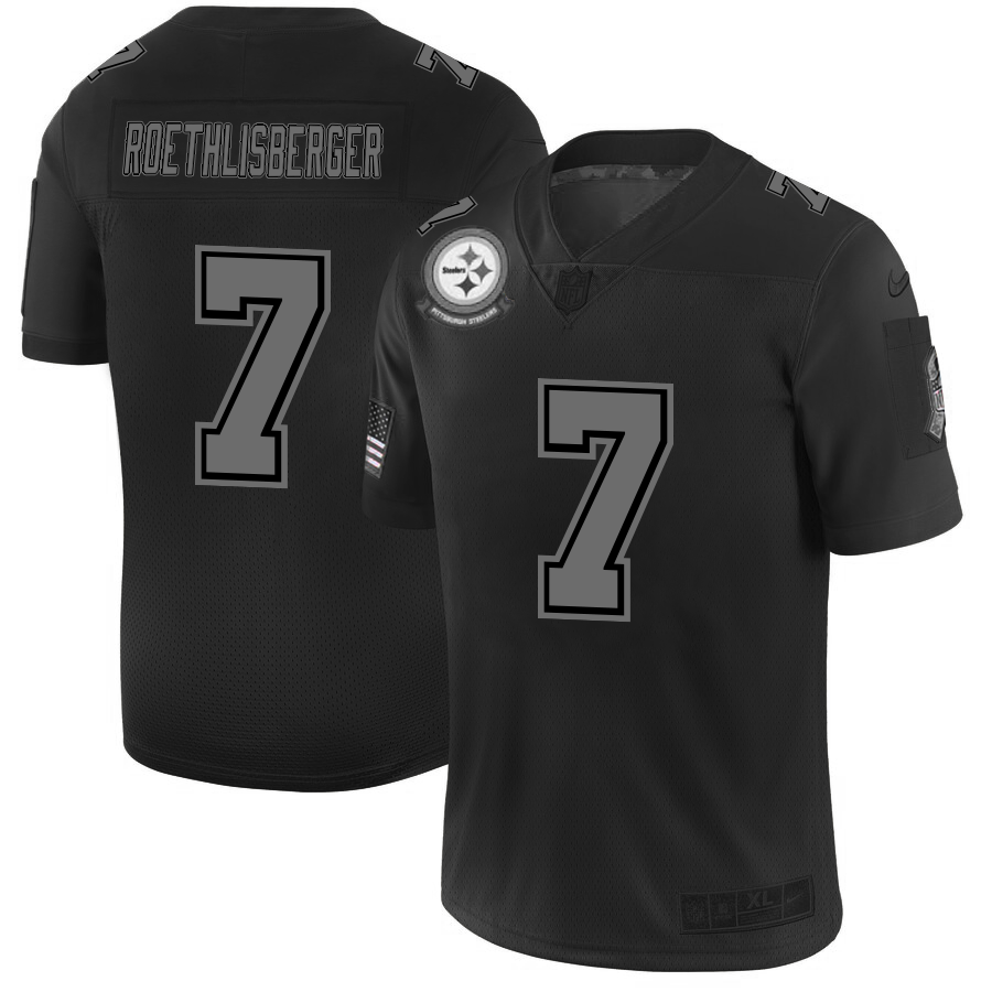 Pittsburgh Steelers #7 Ben Roethlisberger Nike Black 2019 Salute to Service Limited Stitched NFL Jersey - PSJ157