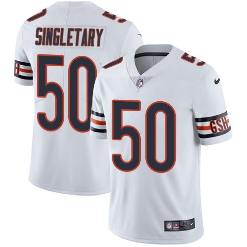Nike Bears #50 Mike Singletary White Stitched NFL Vapor Untouchable Limited Jersey - CBJ522