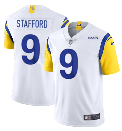 White Los Angeles Rams #9 Matthew Stafford 2021 Vapor Untouchable Limited Alternate Stitched Jersey - LAR285