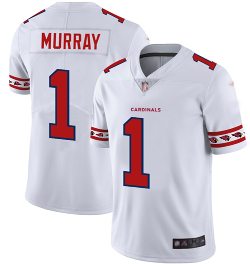 Nike Cardinals #1 Kyler Murray White Stitched NFL Limited Team Logo Fashion Jersey - ACJ366