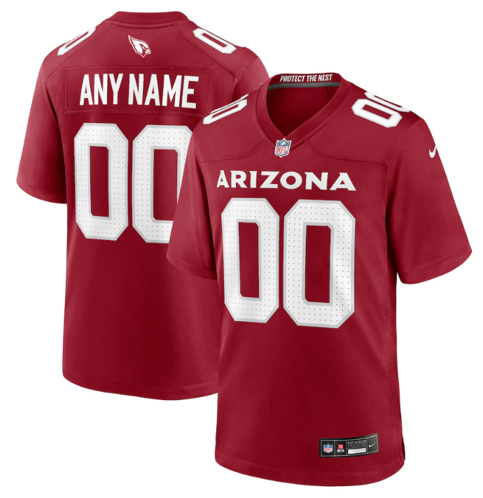 Red Arizona Cardinals ACTIVE PLAYER Custom Stitched Game Football Jersey - ACJ99