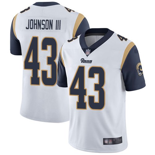 Nike Rams #43 John Johnson III White Stitched NFL Vapor Untouchable Limited Jersey - LAR441