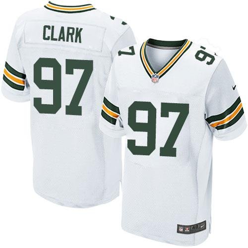 Nike Packers #97 Kenny Clark White Stitched NFL Elite Jersey - GBJ318