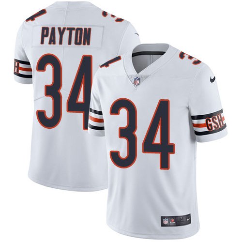 Nike Bears #34 Walter Payton White Stitched NFL Vapor Untouchable Limited Jersey - CBJ54