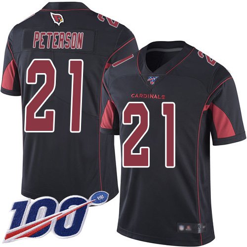 Nike Cardinals #21 Patrick Peterson Black Stitched NFL Limited Rush 100th Season Jersey - ACJ331