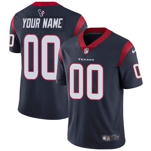 Navy Houston Texans 2023 Draft Custom Vapor Untouchable Limited Stitched Jersey - HTJ100