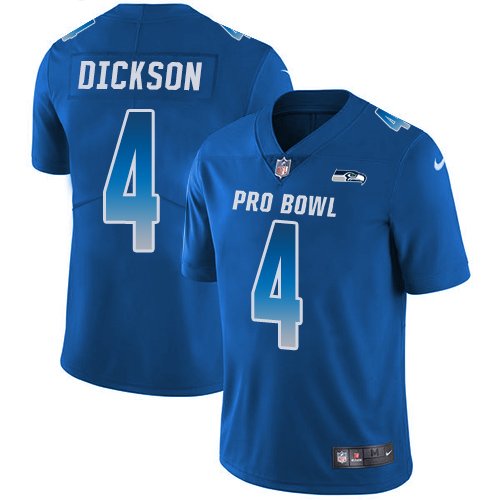 Nike Seahawks #4 Michael Dickson Royal Stitched NFL Limited NFC 2019 Pro Bowl Jersey