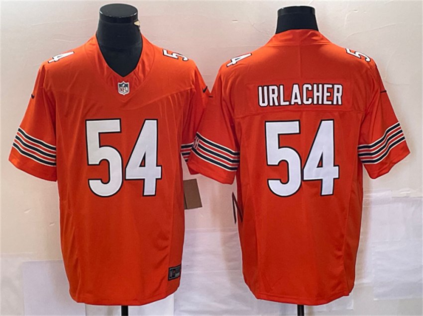Orange Chicago Bears #54 Brian Urlacher 2023 F.U.S.E. Vapor Untouchable Limited Stitched Football Jersey - CBJ08
