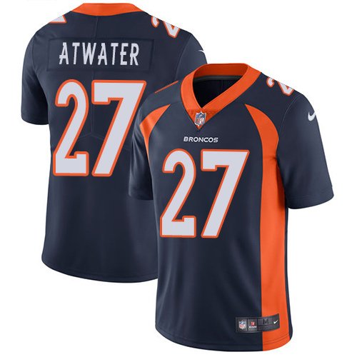 Nike Broncos #27 Steve Atwater Navy Blue Alternate Stitched NFL Vapor Untouchable Limited Jersey