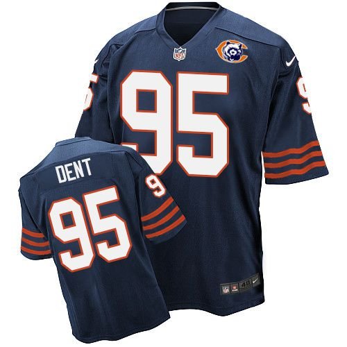 Nike Bears #95 Richard Dent Navy Blue Throwback Stitched NFL Elite Jersey - CBJ128