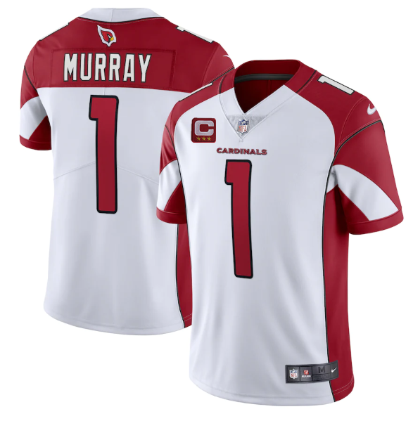 White Arizona Cardinals #1 Kyler Murray 3-Star C Patch Apor Untouchable Limited Stitched NFL Jersey - ACJ159
