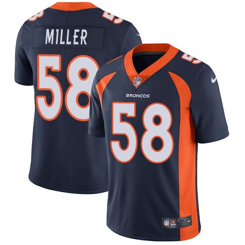 Nike Broncos #58 Von Miller Navy Blue Alternate Stitched NFL Vapor Untouchable Limited Jersey