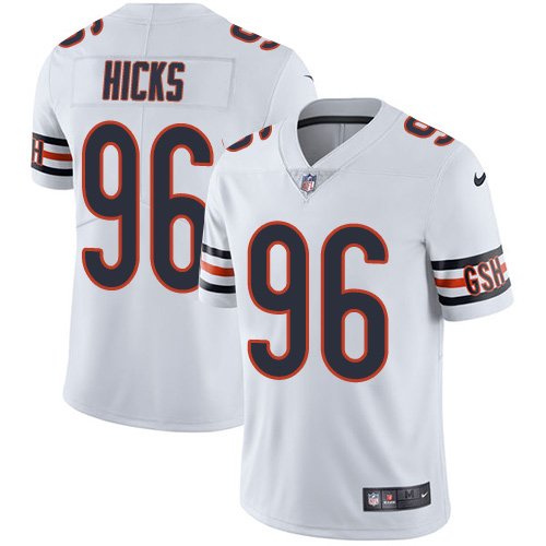 Nike Bears #96 Akiem Hicks White Stitched NFL Vapor Untouchable Limited Jersey - CBJ447