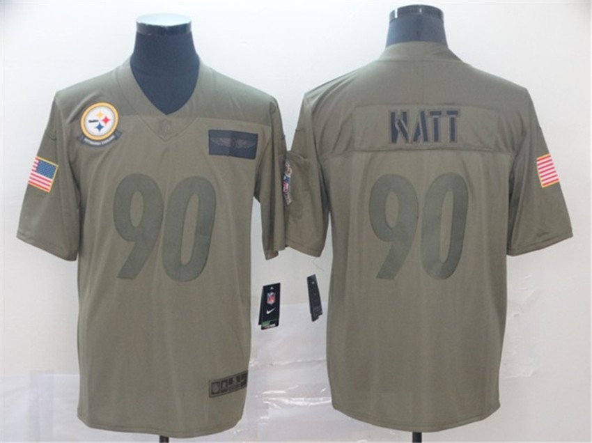 Camo Pittsburgh Steelers #90 T. J. Watt 2019 Salute To Service Limited Stitched Jersey - PSJ754