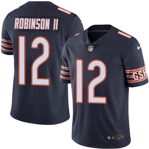 Nike Bears #12 Allen Robinson II Navy Blue Team Color Stitched NFL Vapor Untouchable Limited Jersey - CBJ528