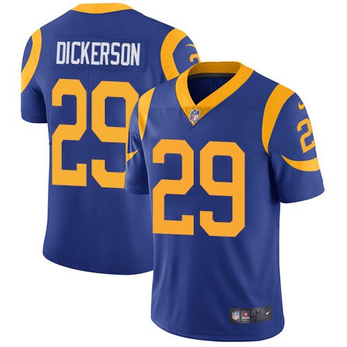 Nike Rams #29 Eric Dickerson Royal Blue Alternate Stitched NFL Vapor Untouchable Limited Jersey - LAR39