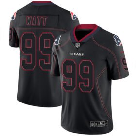 Nike Texans #99 J.J. Watt Lights Out Black Stitched NFL Limited Rush Jersey - HTJ91