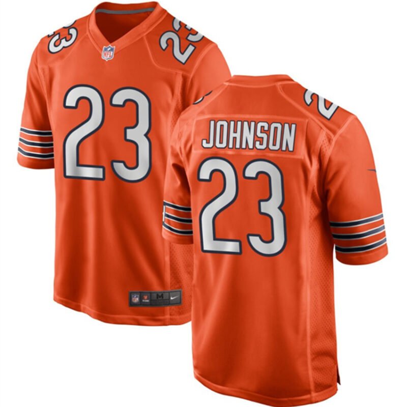 Orange Chicago Bears #23 Roschon Johnson Stitched Game Jersey - CBJ157