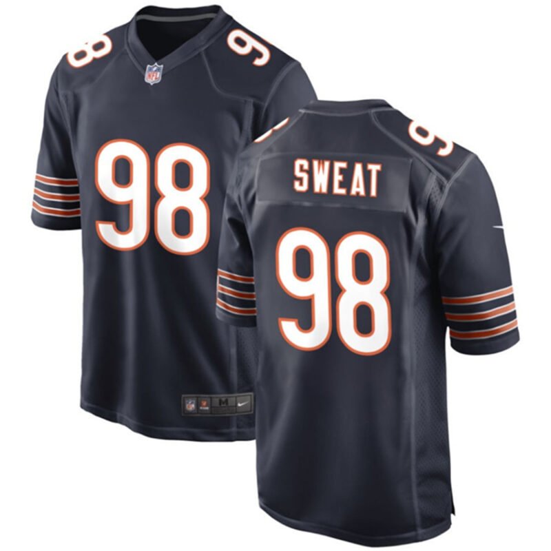 Navy Chicago Bears #98 Montez Sweat Stitched Game Football Jersey - CBJ15