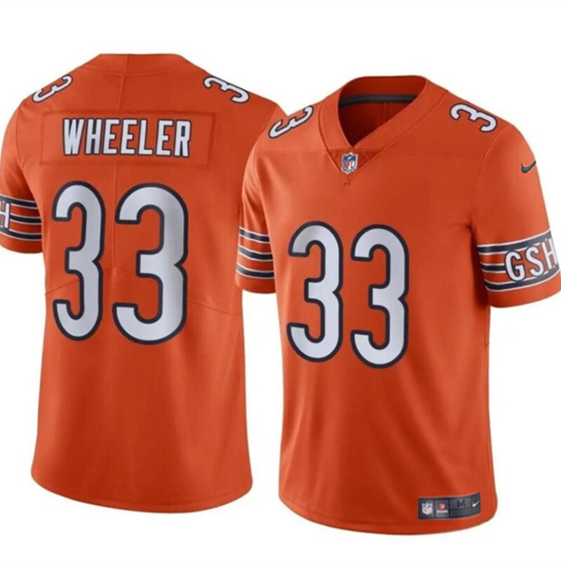 Orange Chicago Bears #33 Ian Wheeler Vapor Stitched Football Jersey - CBJ491