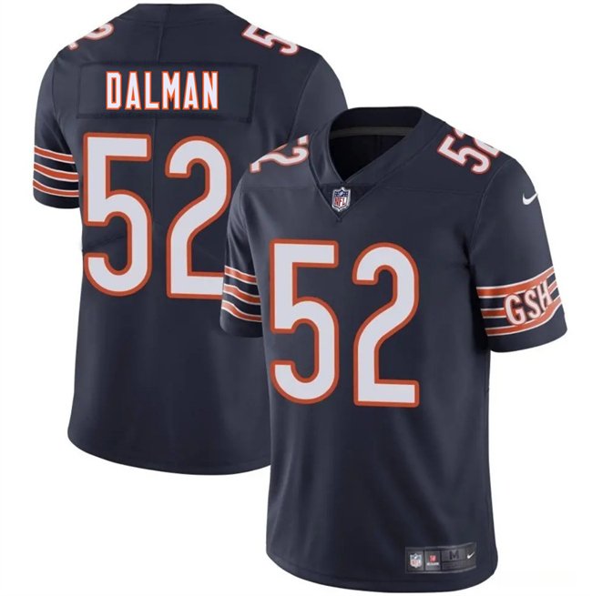 Navy Chicago Bears #52 Drew Dalman 2025 Vapor Stitched Football Jerseye Chicago Bears #23 Roschon Johnson 2023 F.U.S.E. Vapor Stitched Football Jersey - CBJ57