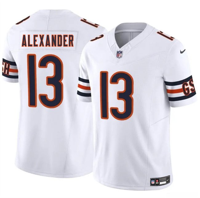 White Chicago Bears #13 Maurice Alexander 2025 F.U.S.E. Vapor Untouchable Limited Stitched Football Jersey - CBJ526