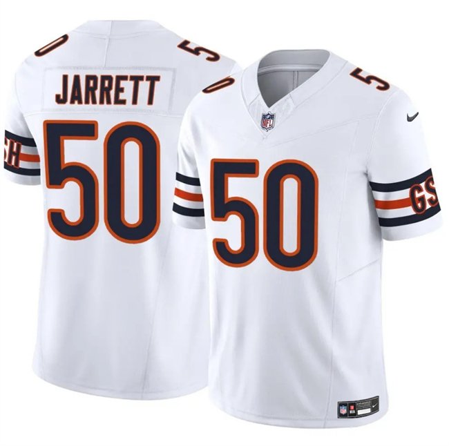 White Chicago Bears #50 Grady Jarrett 2025 F.U.S.E. Vapor Untouchable Limited Stitched Football Jersey - CBJ362