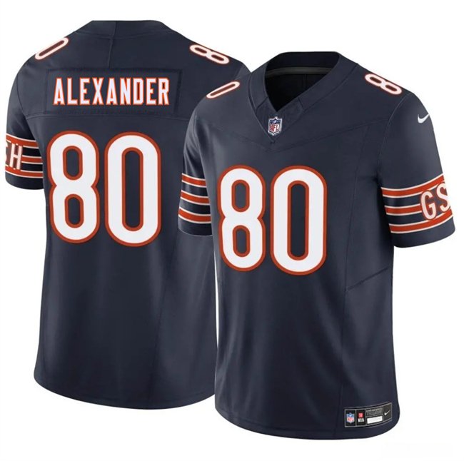 Navy Chicago Bears #80 Maurice Alexander 2025 F.U.S.E. Vapor Stitched Football Jersey - CBJ420