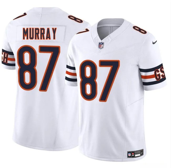 White Chicago Bears #87 Jordan Murray 2025 F.U.S.E. Vapor Stitched Football Jersey - CBJ596