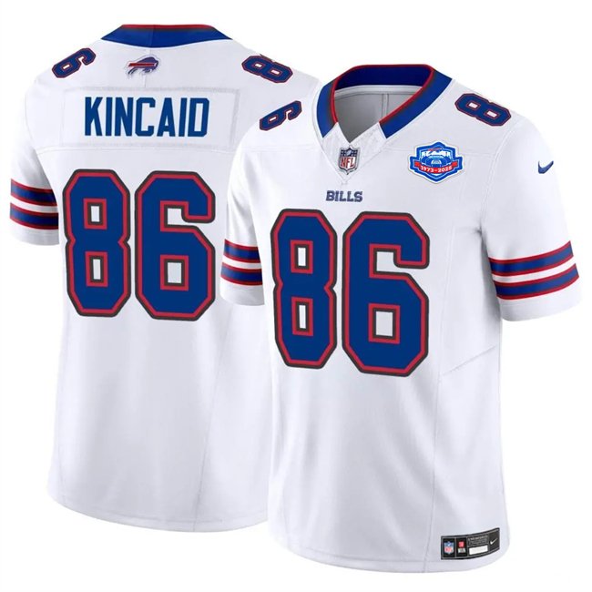 White Buffalo Bills #86 Dalton Kincaid 2025 F.U.S.E. With Farewell Patch Vapor Untouchable Limited Stitched Football Jersey - BBN40