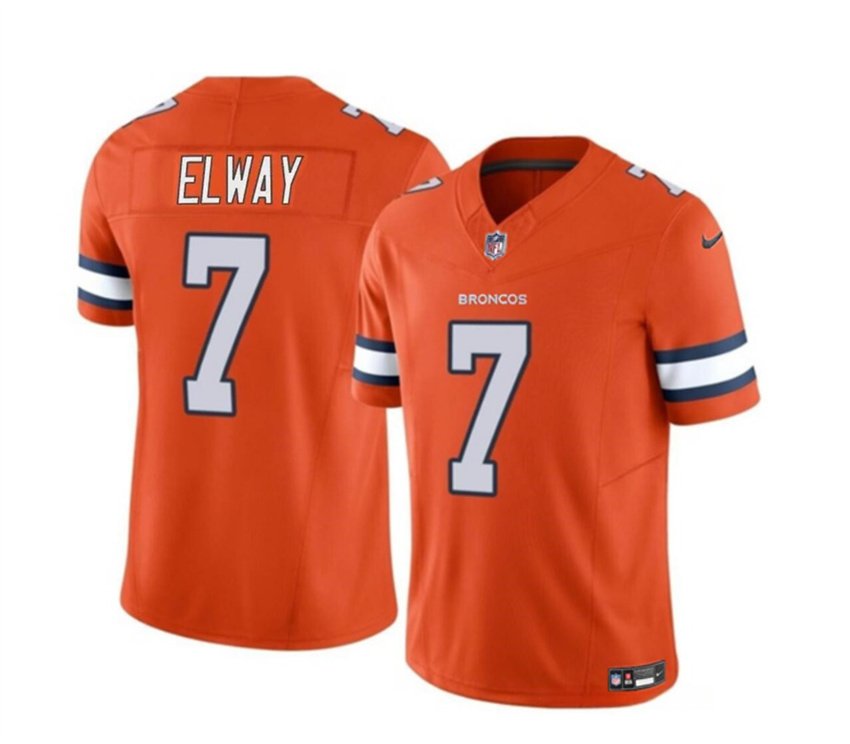Orange Denver Broncos #7 John Elway 2023 F.U.S.E. Vapor Untouchable Stitched Jersey