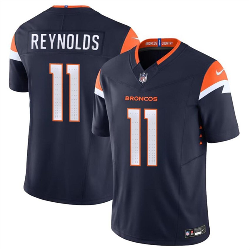Navy Denver Broncos #11 Josh Reynolds 2024 F.U.S.E. Alternate Vapor Limited Stitched Football Jersey