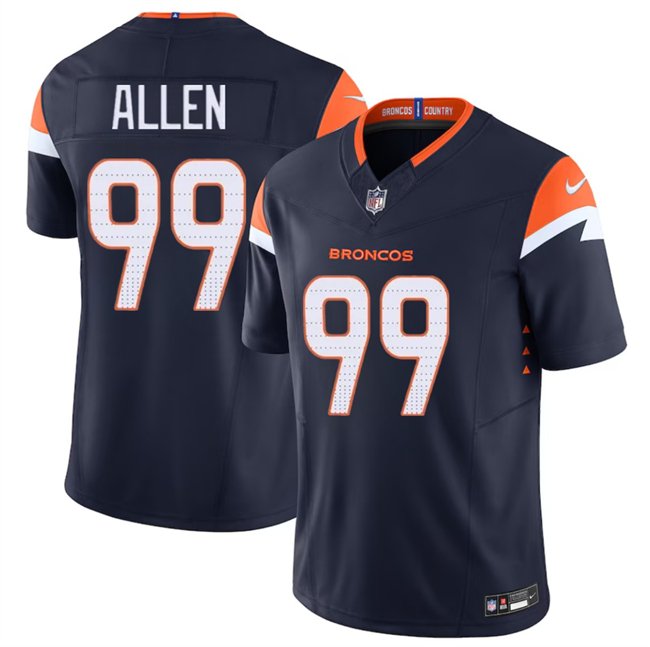Navy Denver Broncos #99 Zach Allen 2024 F.U.S.E. Alternate Vapor Limited Stitched Football Jersey