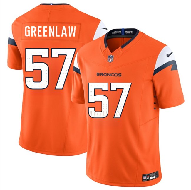 Orange Denver Broncos #57 Dre Greenlaw 2024 F.U.S.E. Vapor Limited Stitched Football Jersey