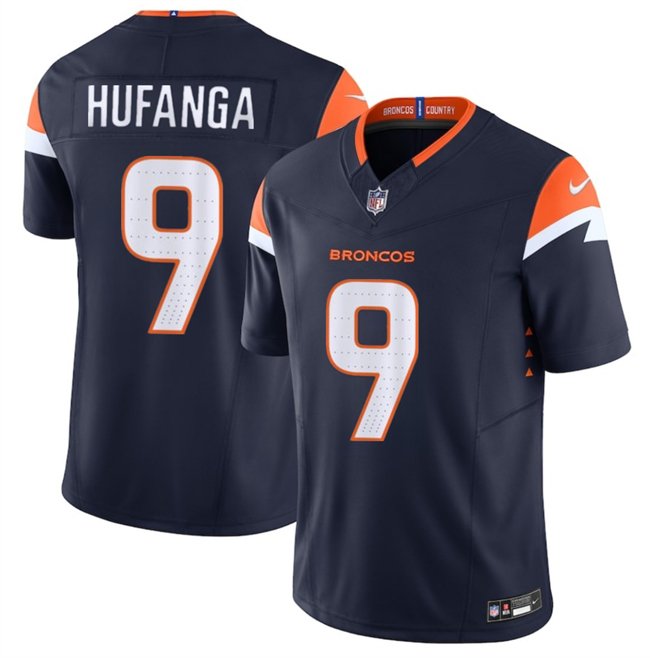 Navy Denver Broncos #9 Talanoa Hufanga 2024 F.U.S.E. Alternate Vapor Limited Stitched Football Jersey
