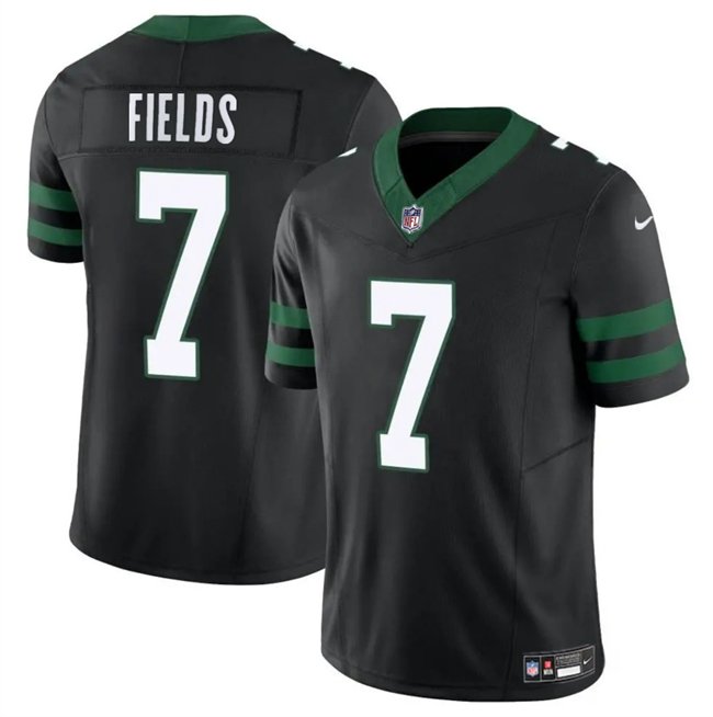 Black New York Jets #7 Justin Fields 2025 F.U.S.E. Vapor Untouchable Limited Stitched Jersey - NYJ32