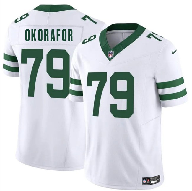 White New York Jets #79 Chukwuma Okorafor 2025 F.U.S.E. Vapor Untouchable Limited Stitched Jersey - NYJ20