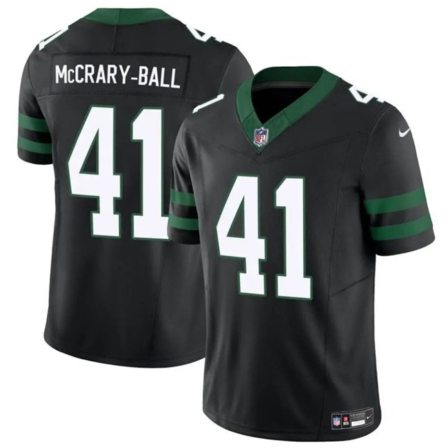 Black New York Jets #41 Marcelino McCrary-Ball 2025 F.U.S.E. Vapor Untouchable Limited Stitched Jersey - NYJ05
